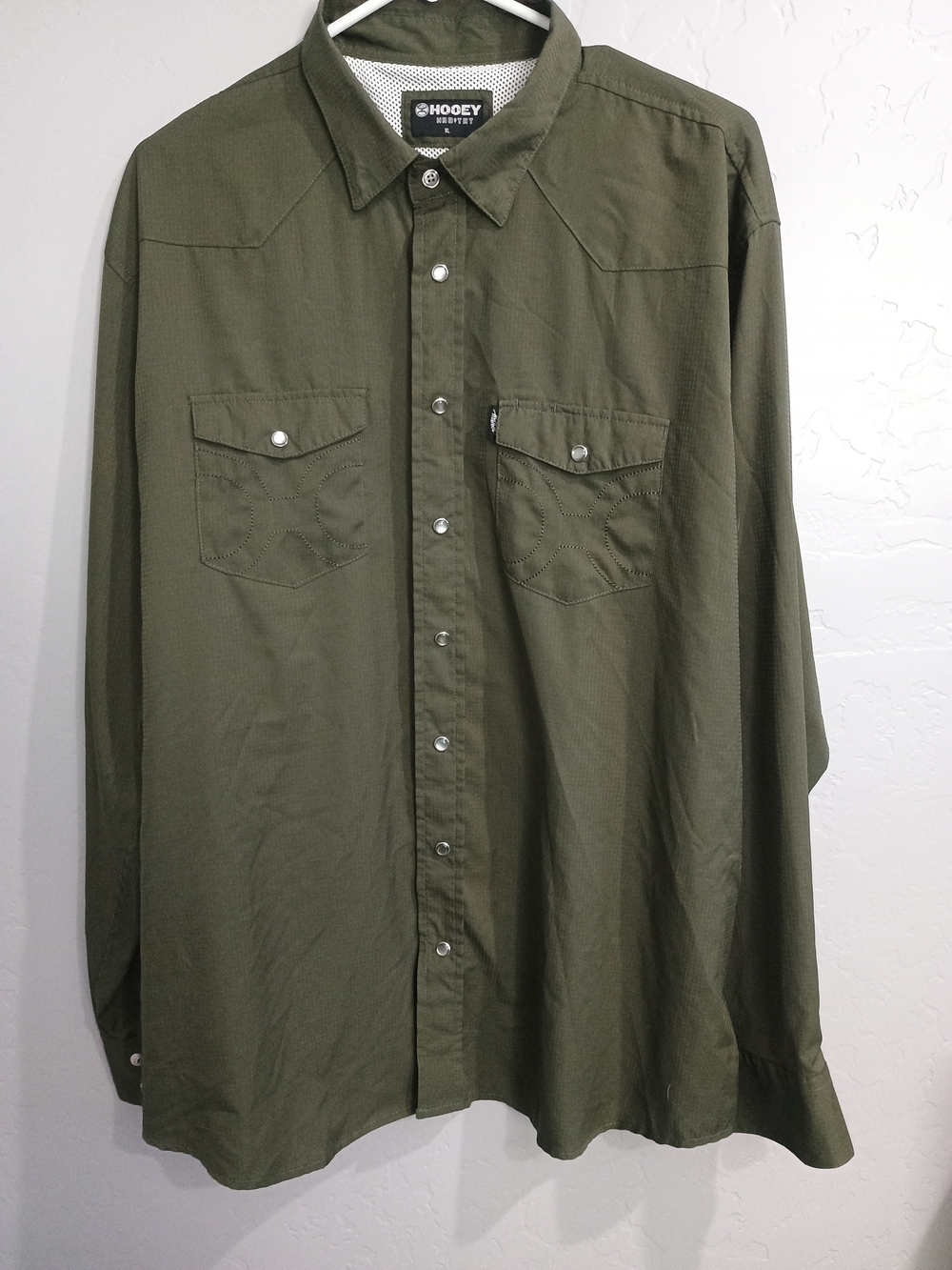 Hooey Men's Olive Green Western Shirt